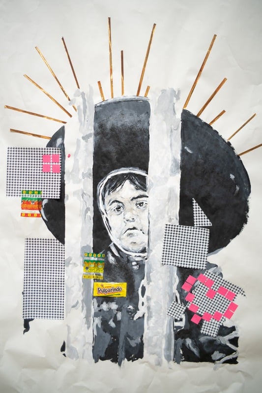 Gallery exhibition piece by Seso Marentes
