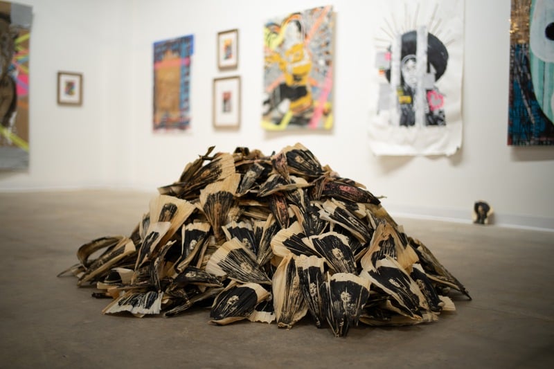 Seso Marentes in his studio